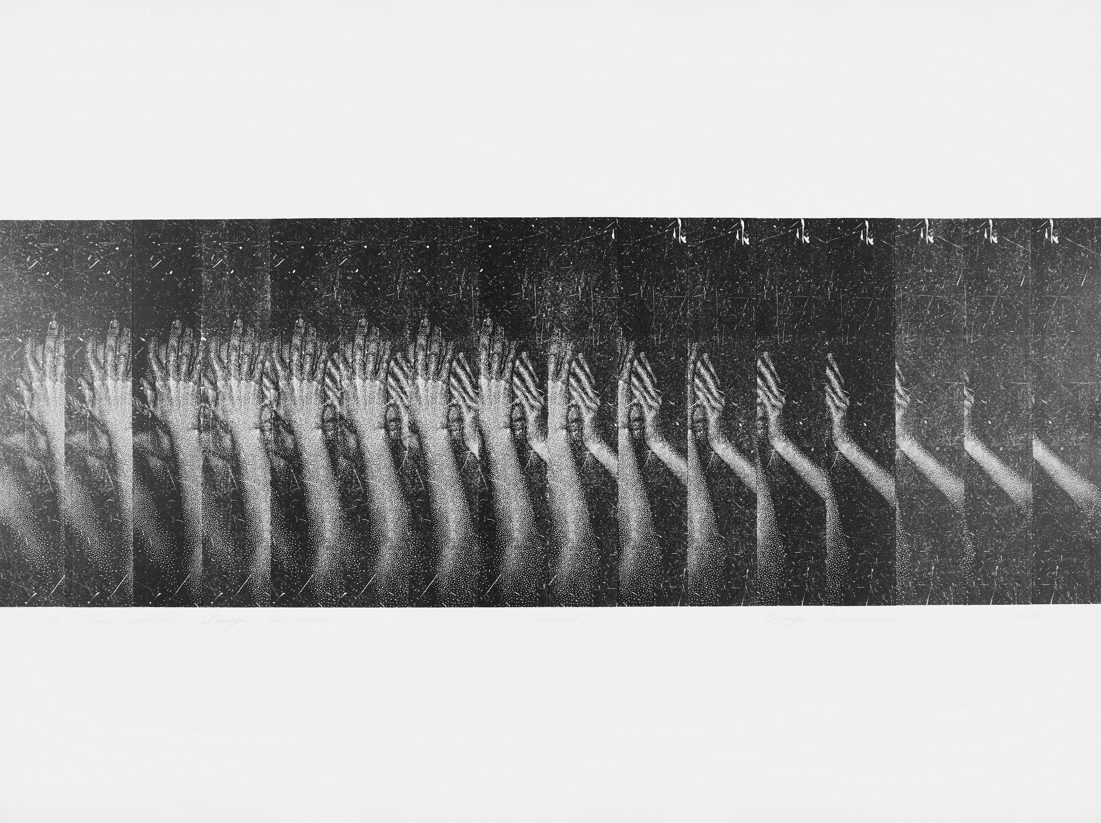 Olesya Dzhurayeva – Hear Yourself through the Noise III, 2023 (mit Papierrand)