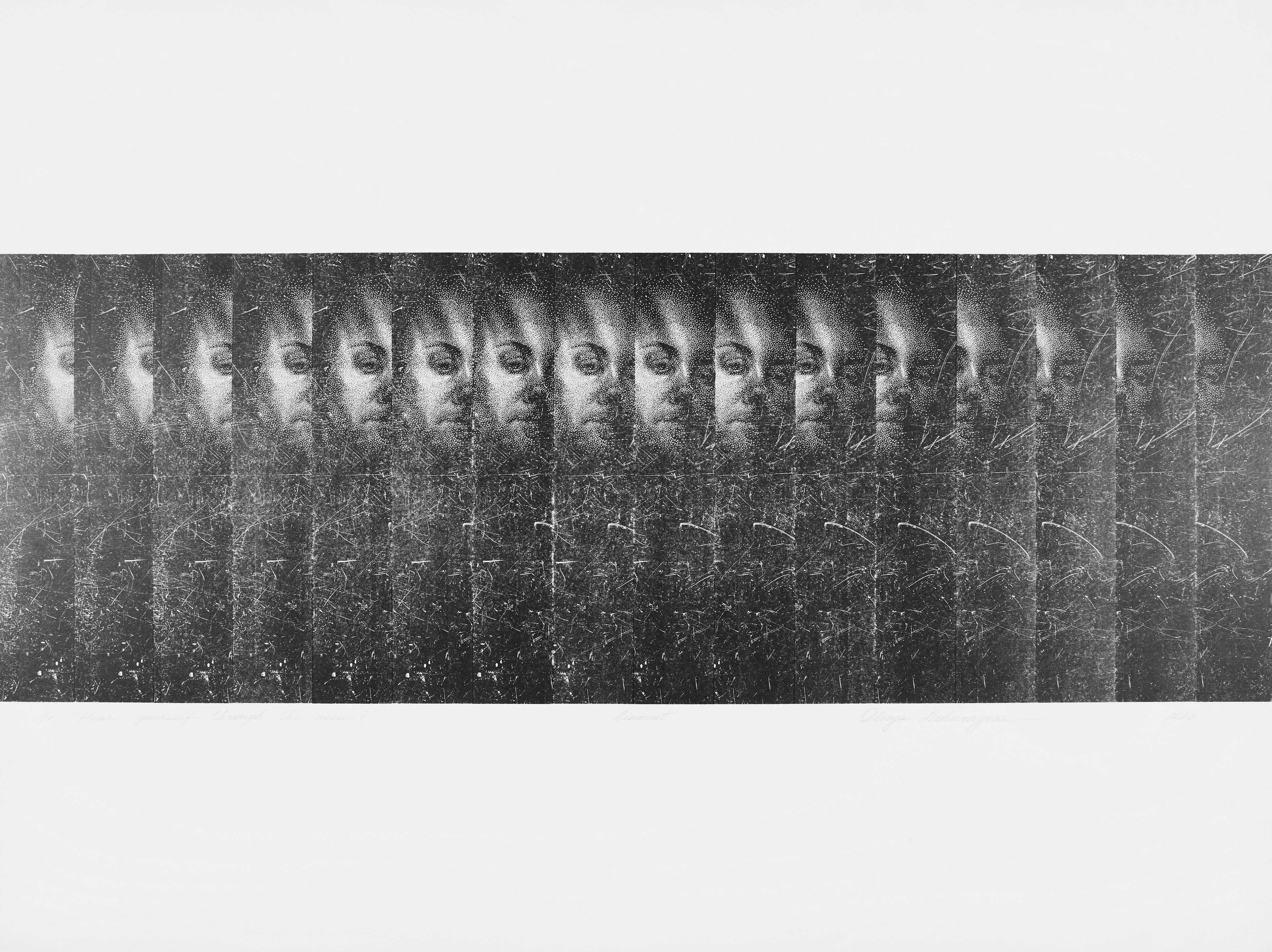 Olesya Dzhurayeva – Hear Yourself through the Noise II, 2023 (mit Papierrand)