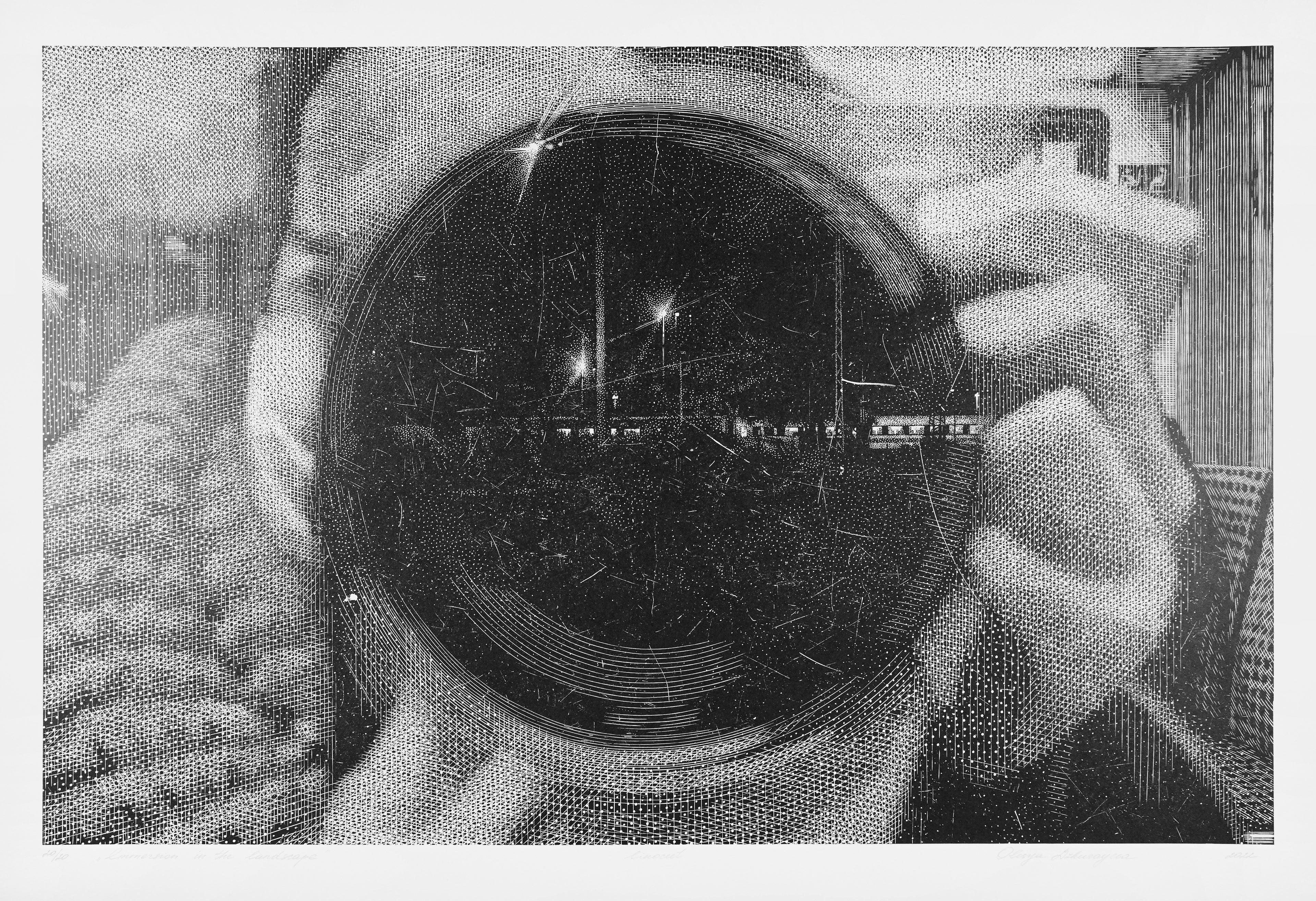 Olesya Dzhurayeva – Immersion in the Landscape, 2022 (mit Papierrand)
