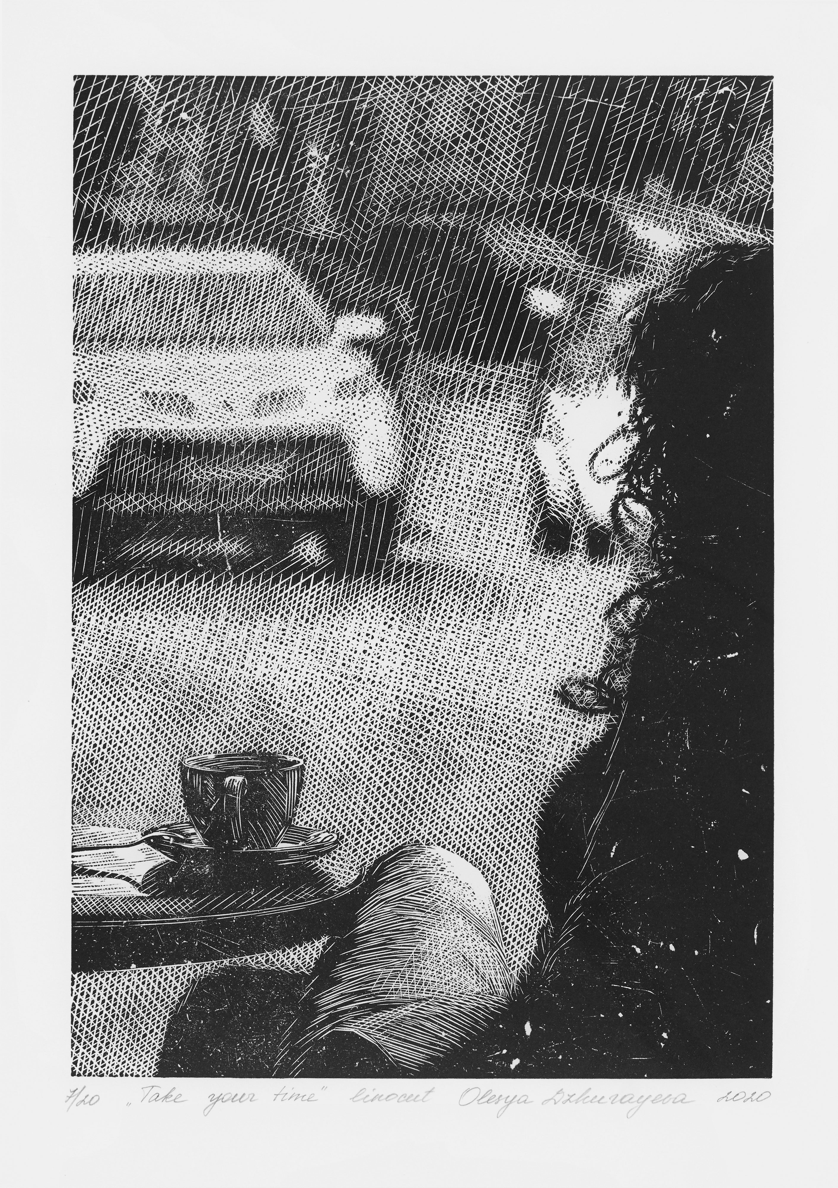 Olesya Dzhurayeva – Take your Time, 2020 (mit Papierrand)