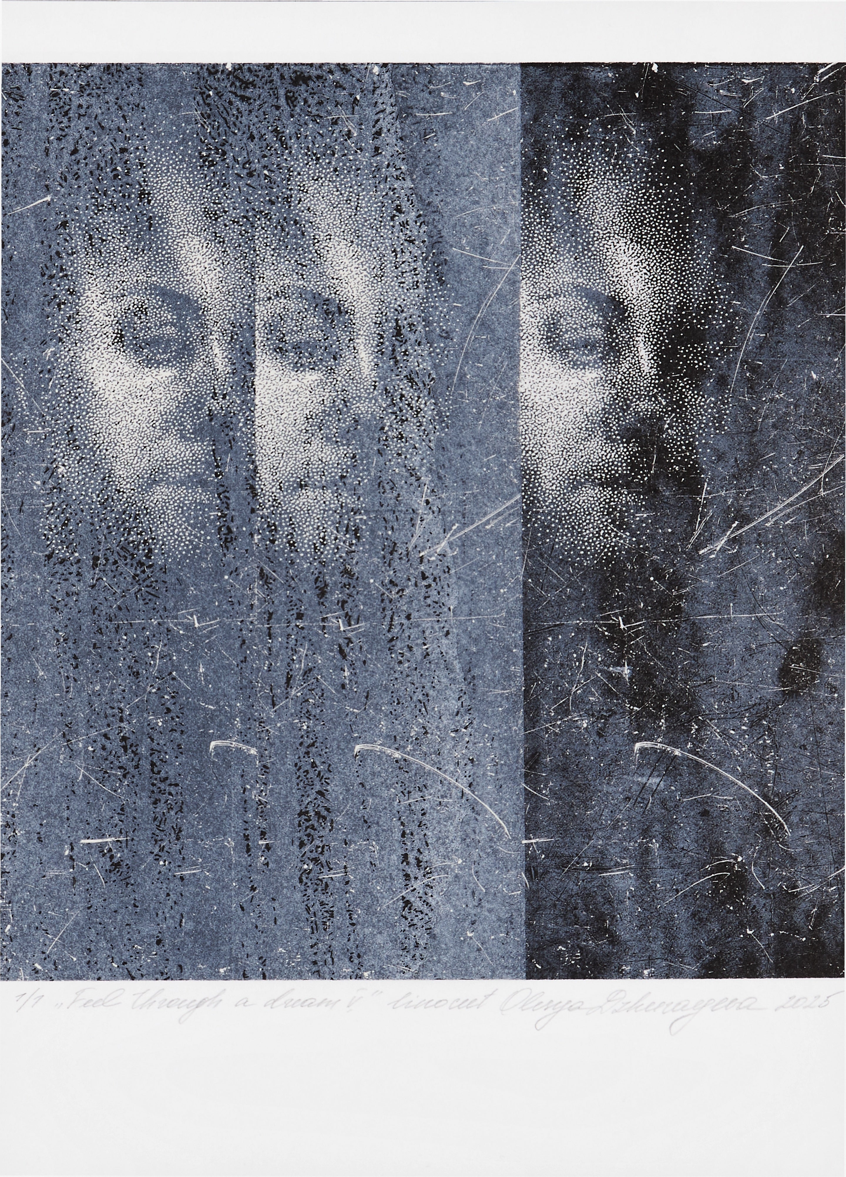 Olesya Dzhurayeva – Feel through a Dream V, 2025 (mit Papierrand)