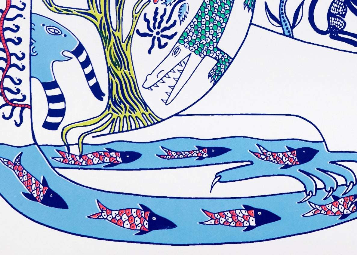 Katie Bridgwater - Big Cats (Weiß) (Detail)