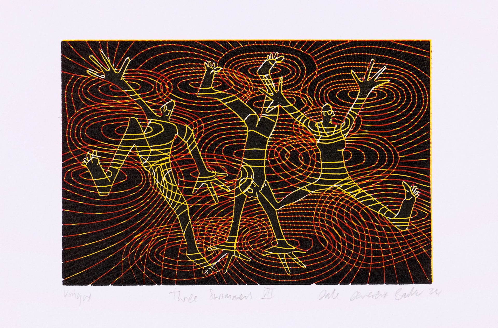 Dale Devereux Barker – Three Swimmers VII (signiertes Blatt)