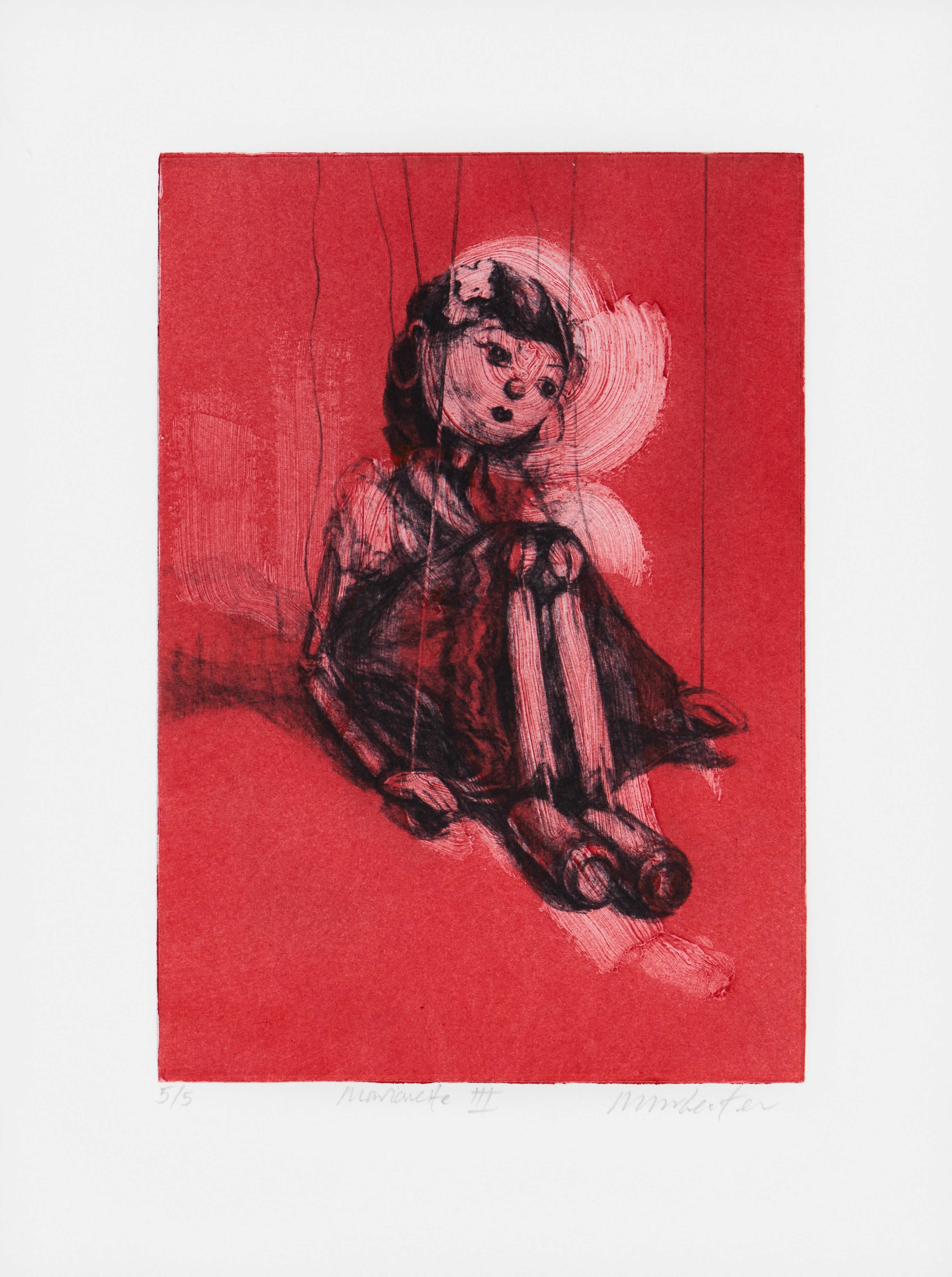 Michaela Wheater - Marionette III (mit Papierrand)
