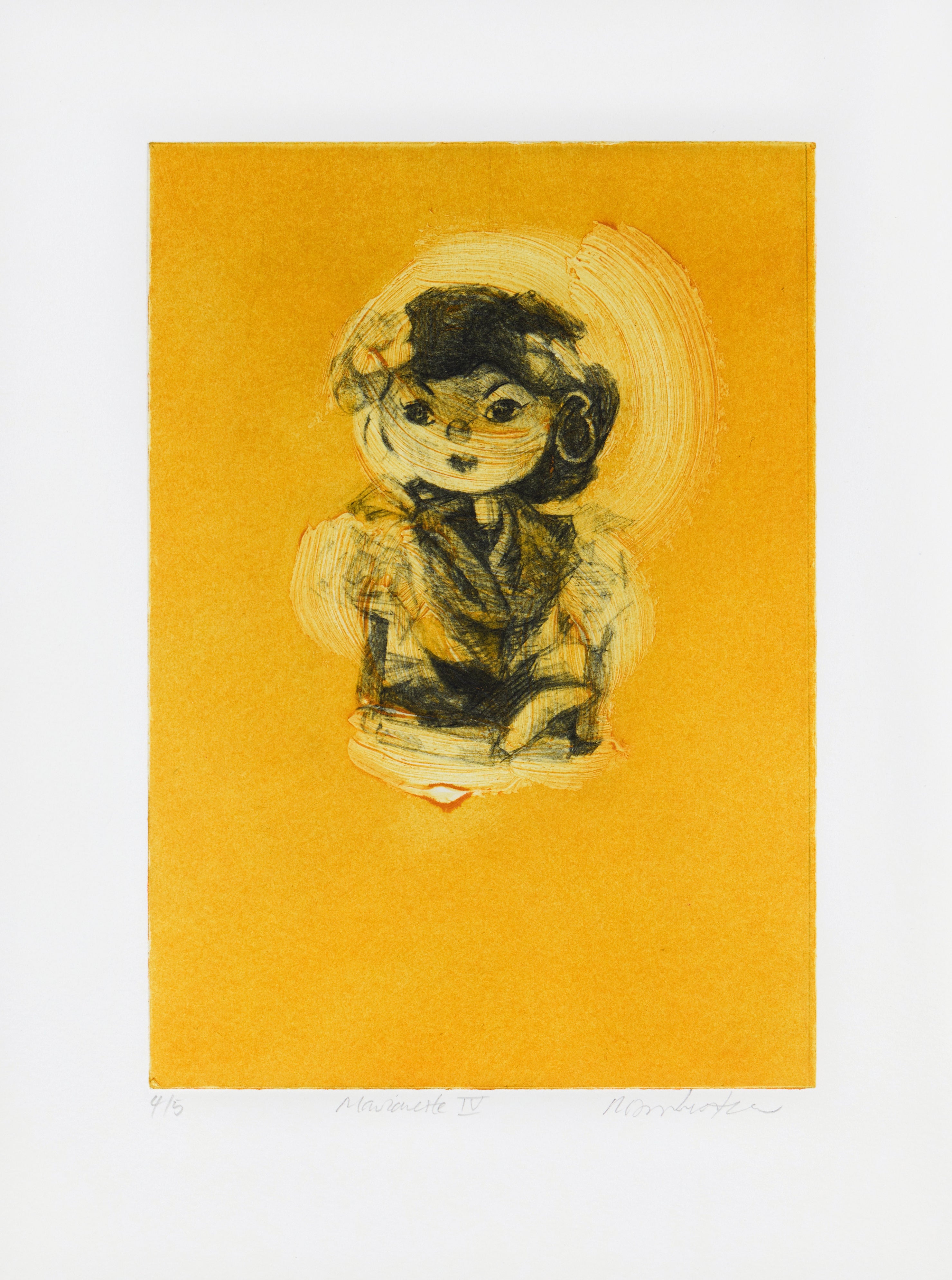 Michaela Wheater - Marionette IV (mit Papierrand)