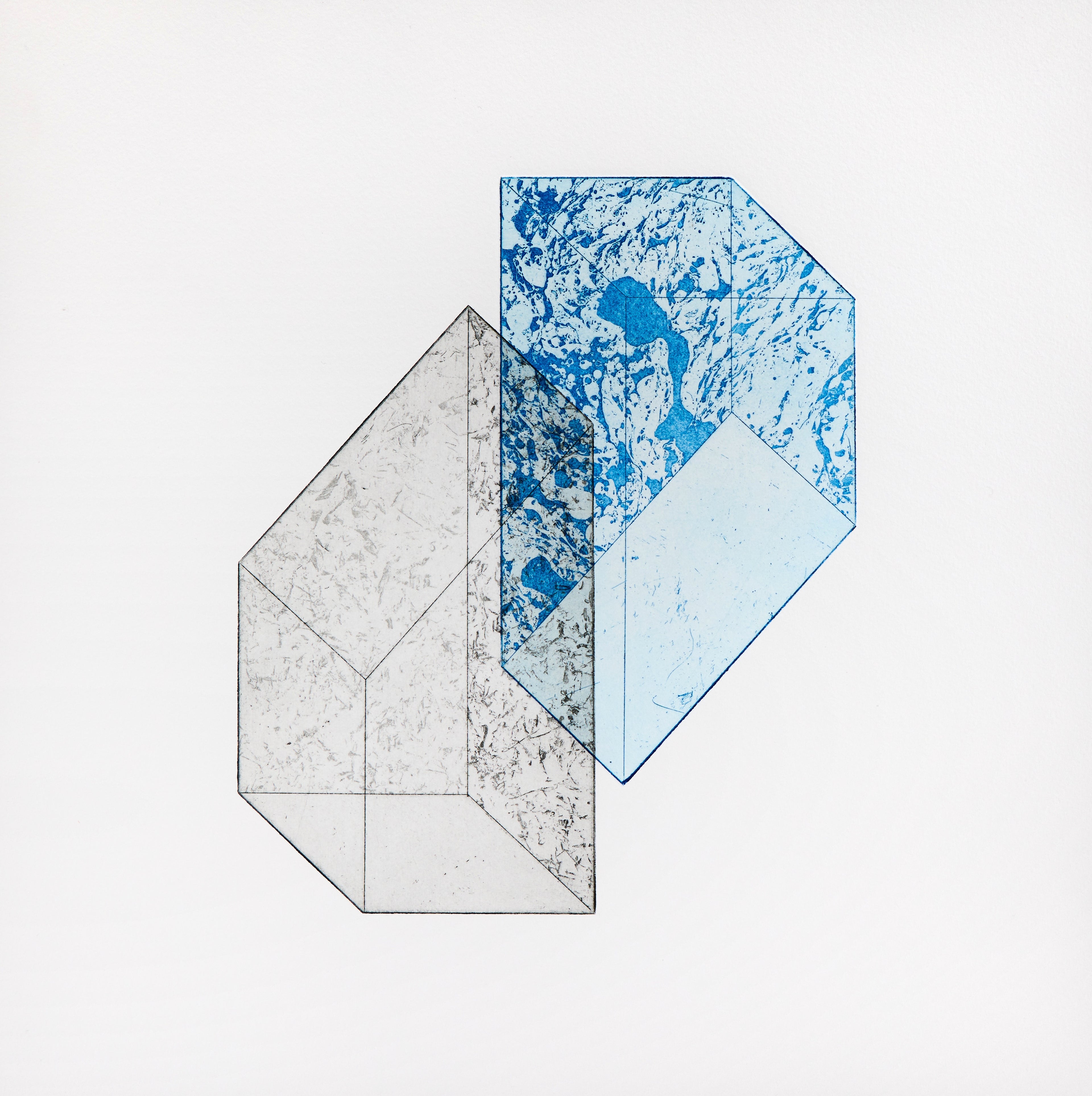 Radierung mit Aquatinta "Canberra vii" von Rachel Duckhouse, 2019