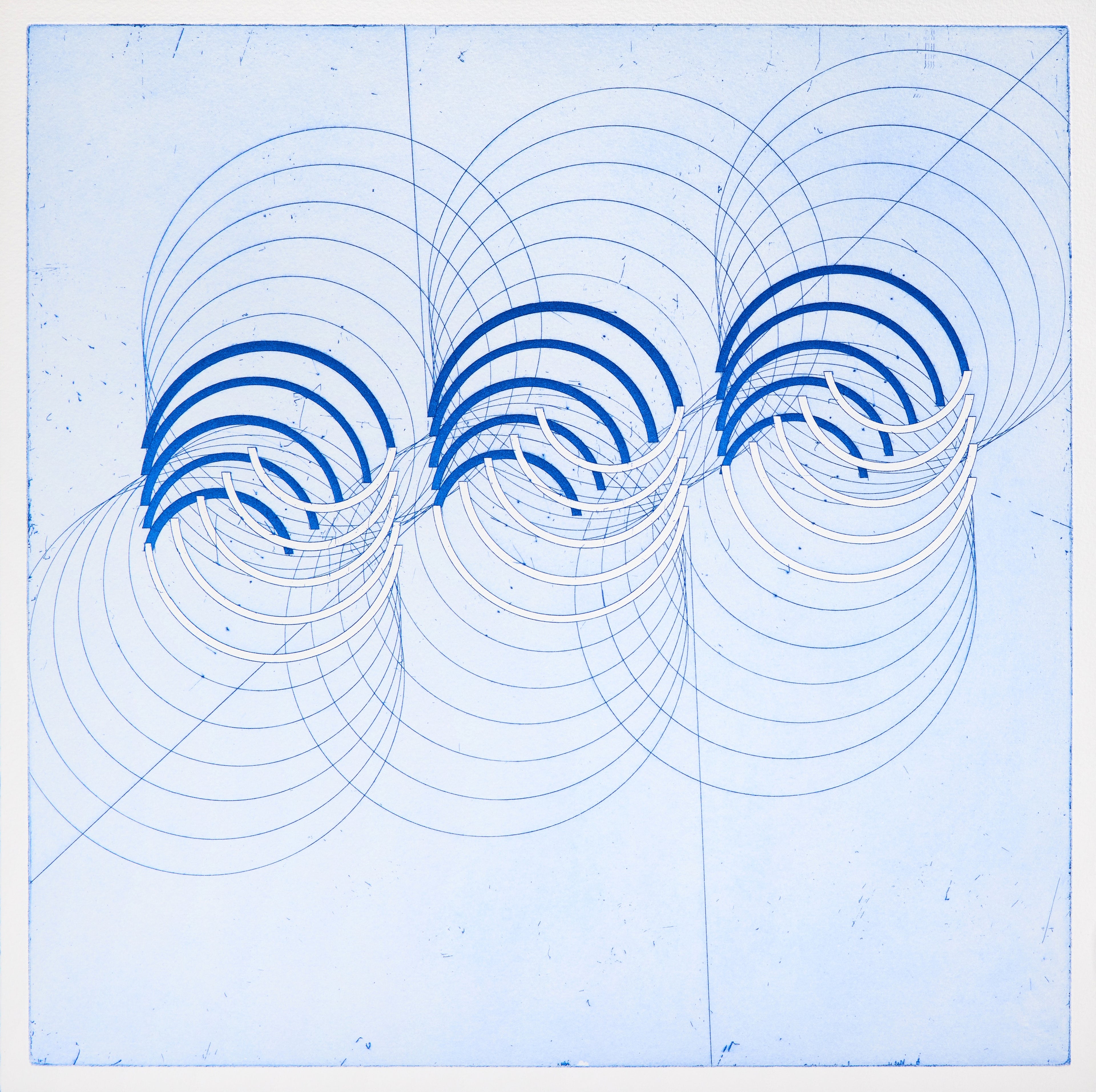 Radierung mit Aquatinta "Through to the Citz (C)" von Rachel Duckhouse, 2024