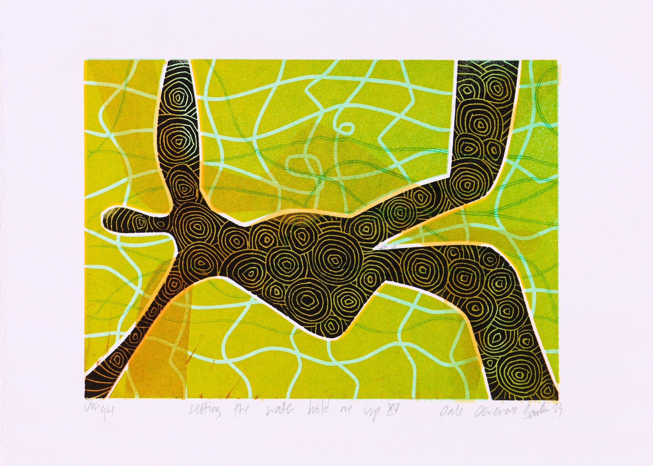 Dale Devereux Barker – Letting the Water hold me up XV (signiertes Blatt)