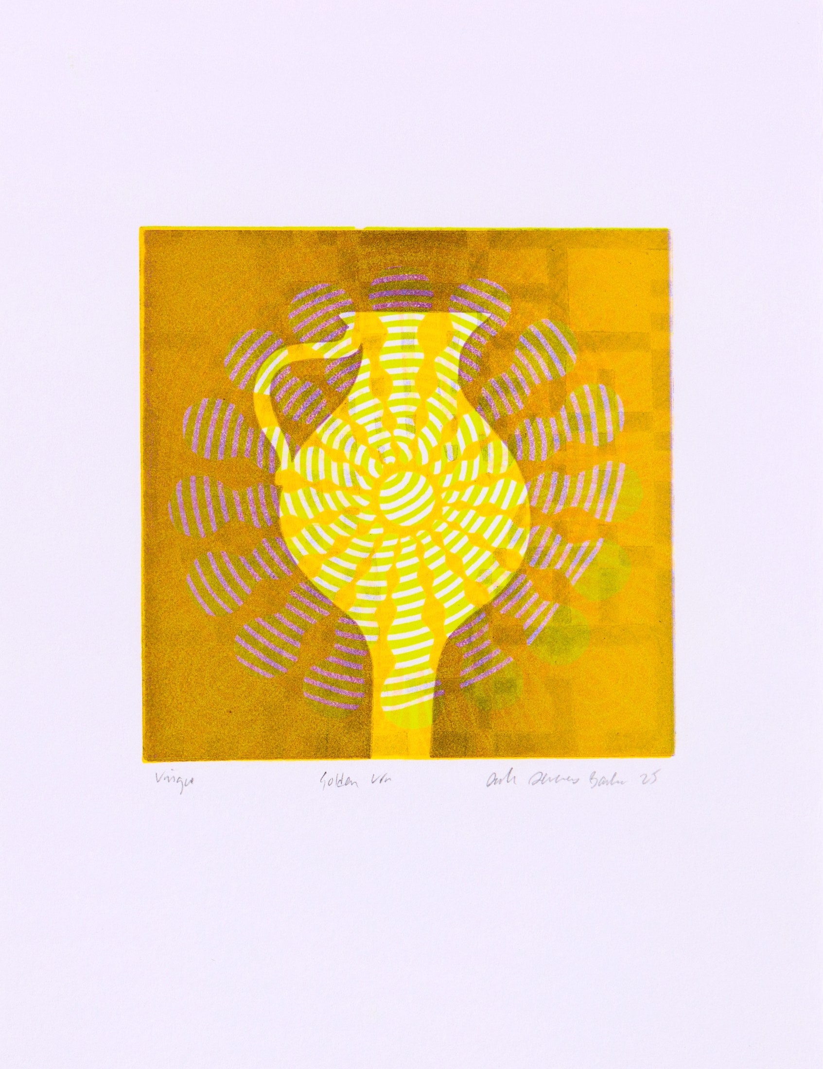 Dale Devereux Barker – Golden Urn (signiertes Blatt)