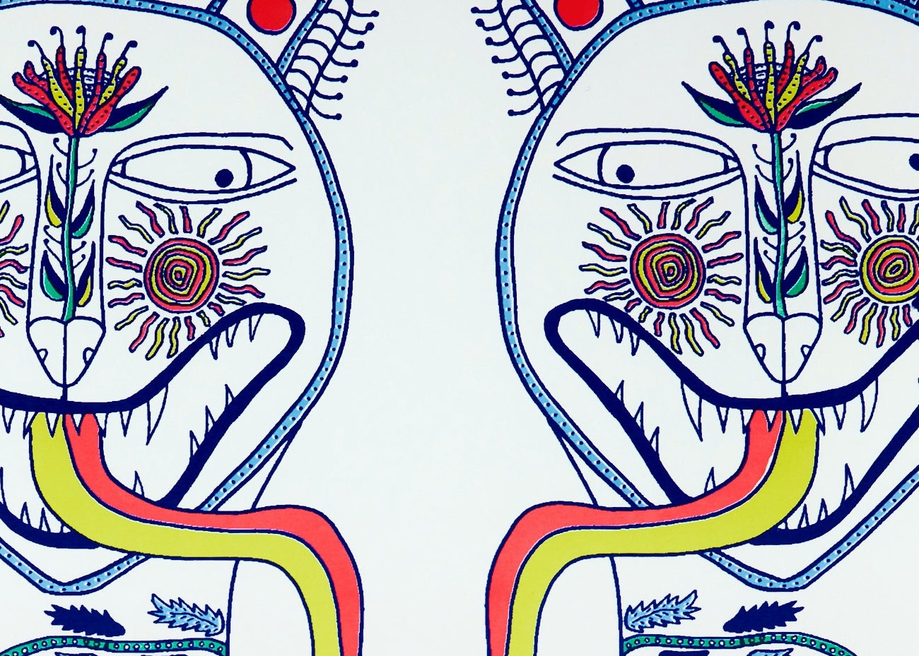 Katie Bridgwater - Big Cats (Weiß) (Detail)