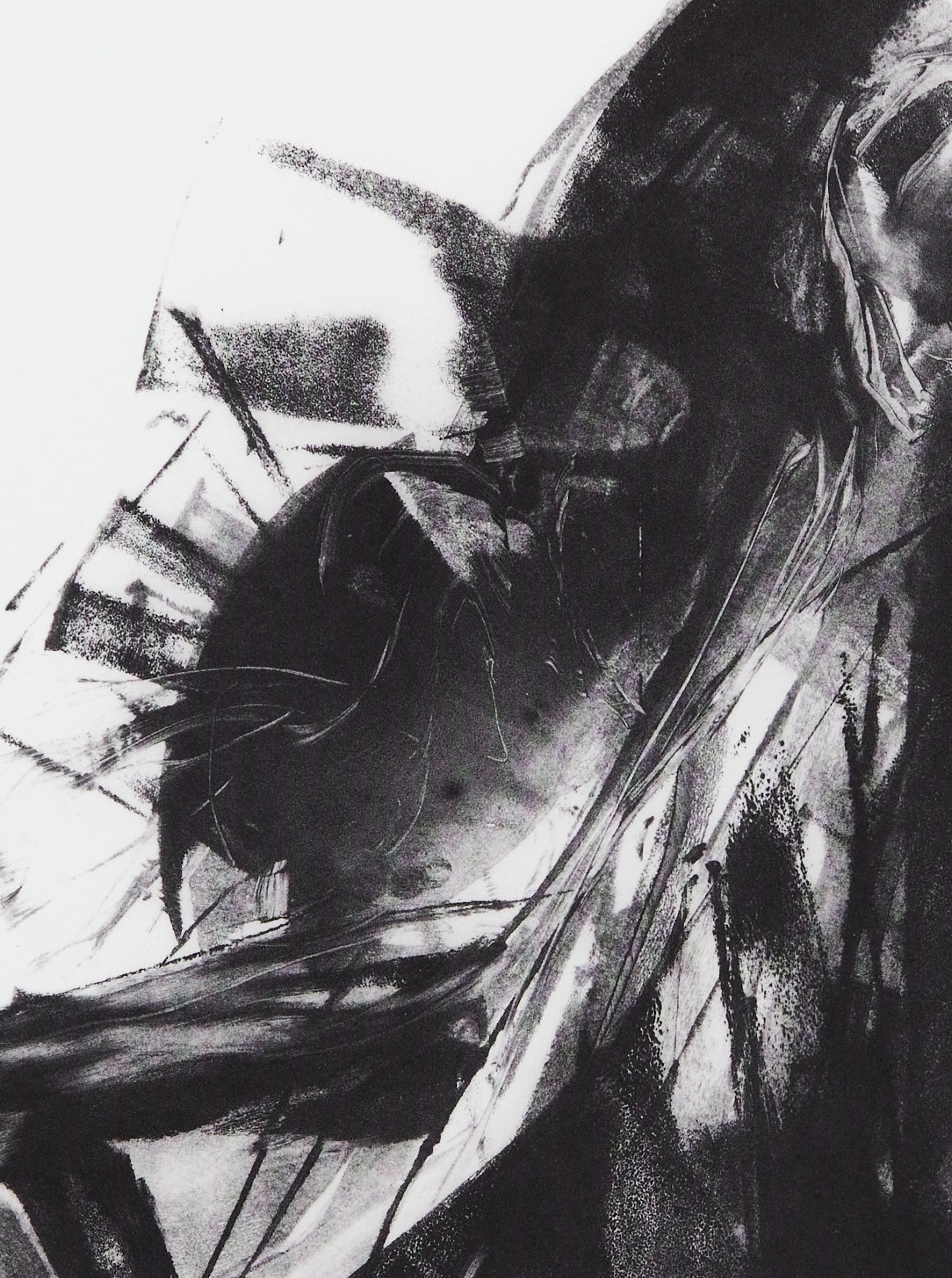 Detailausschnitt: The Beauty of Imperfect Truth No2, Photopolymer-Tiefdruck von Clare Grossman