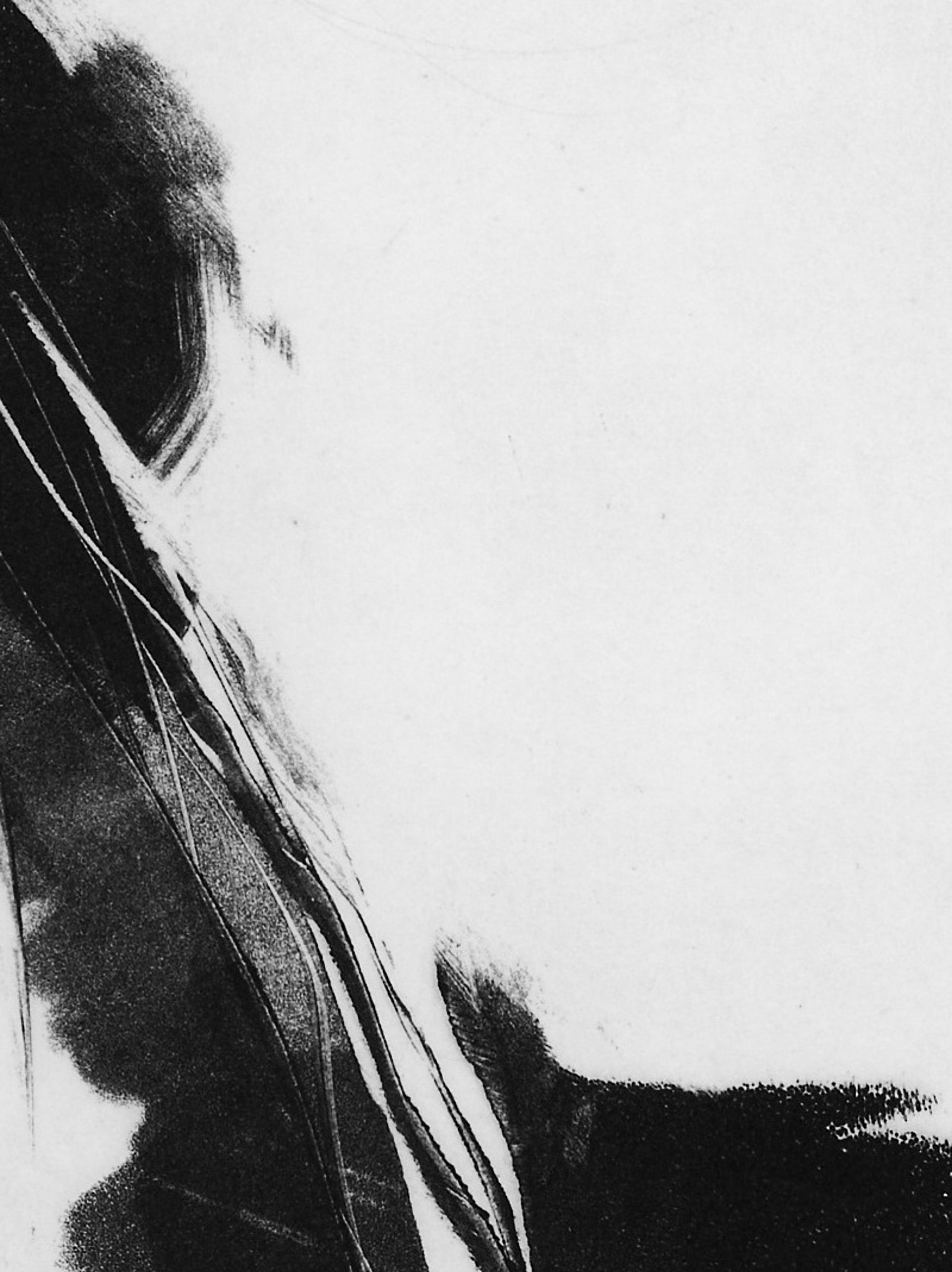 Detailausschnitt: The Sound of Silence No1, Photopolymer-Tiefdruck von Clare Grossman
