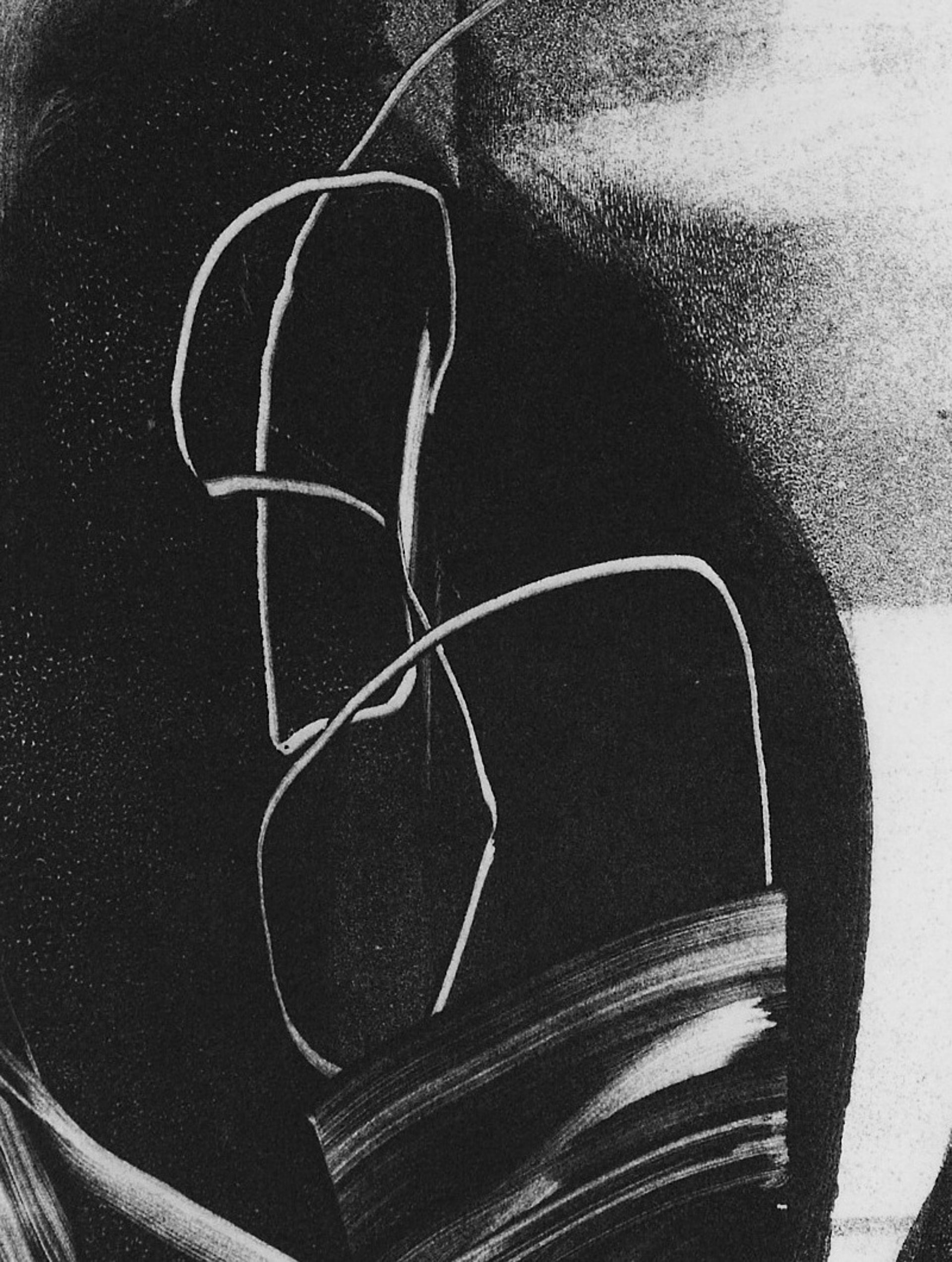 Detailausschnitt: The Sound of Silence No2, Photopolymer-Tiefdruck von Clare Grossman