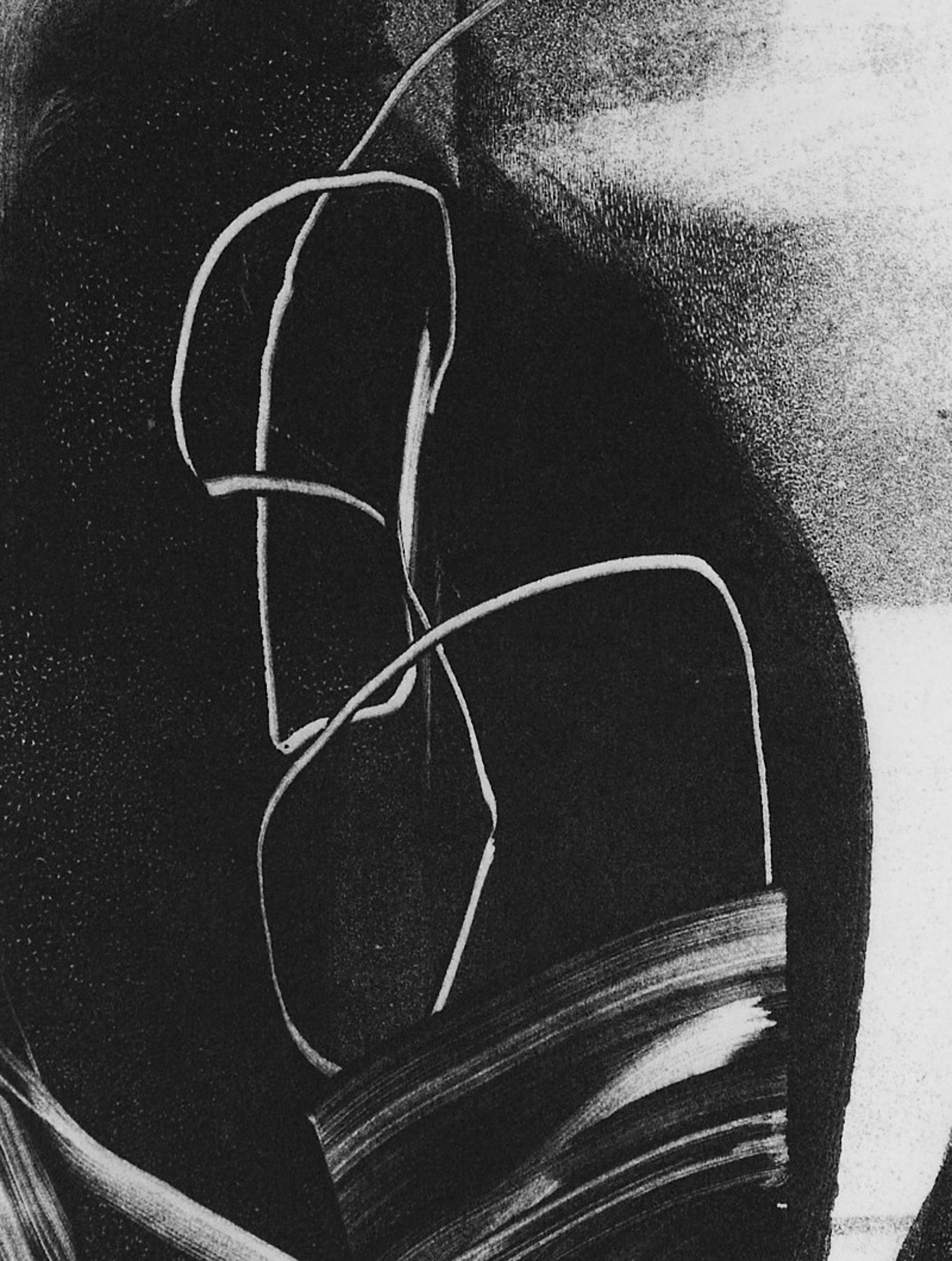 Detailausschnitt: The Sound of Silence No2, Photopolymer-Tiefdruck von Clare Grossman