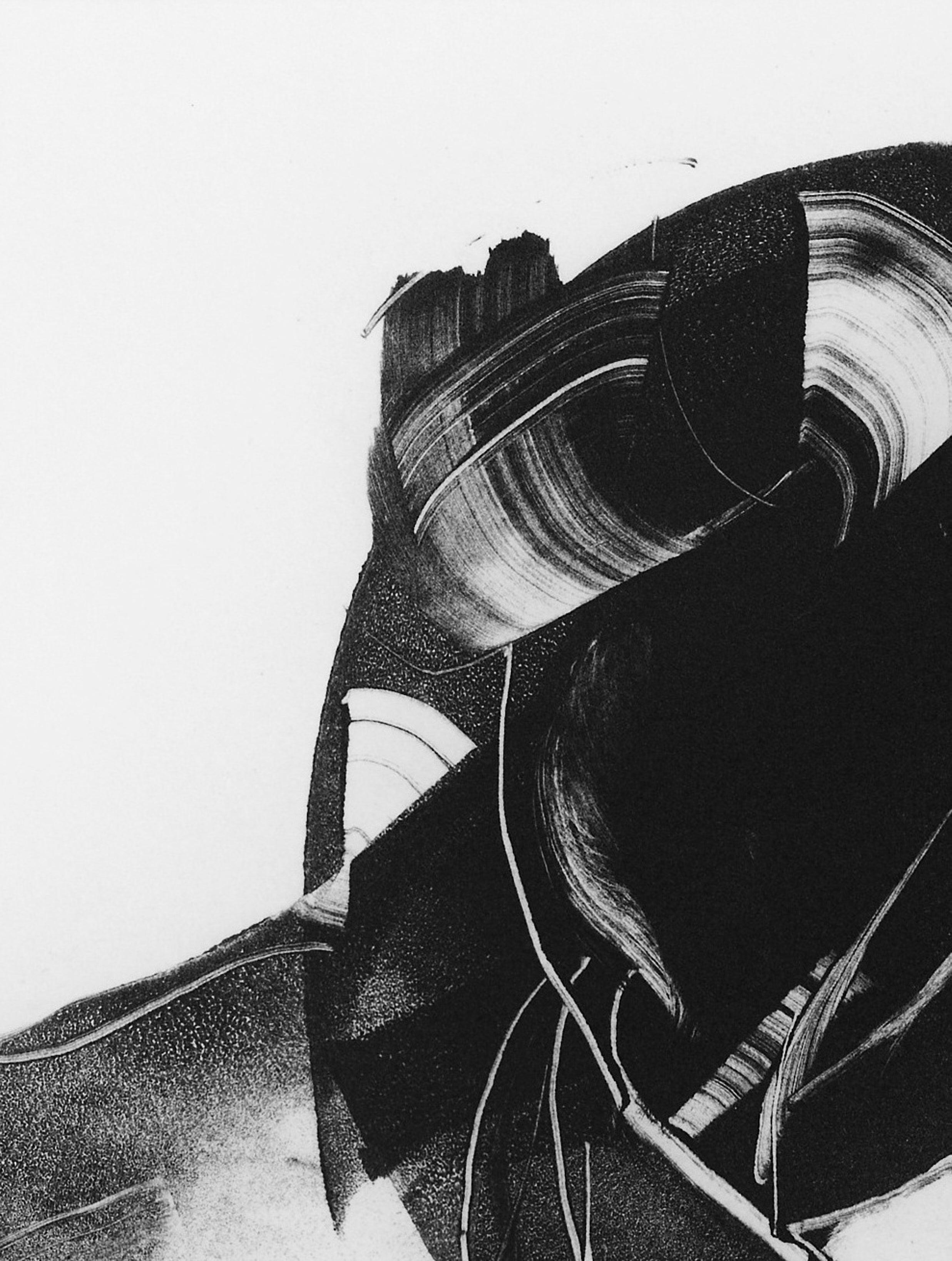 Detailausschnitt: The Sound of Silence No2, Photopolymer-Tiefdruck von Clare Grossman