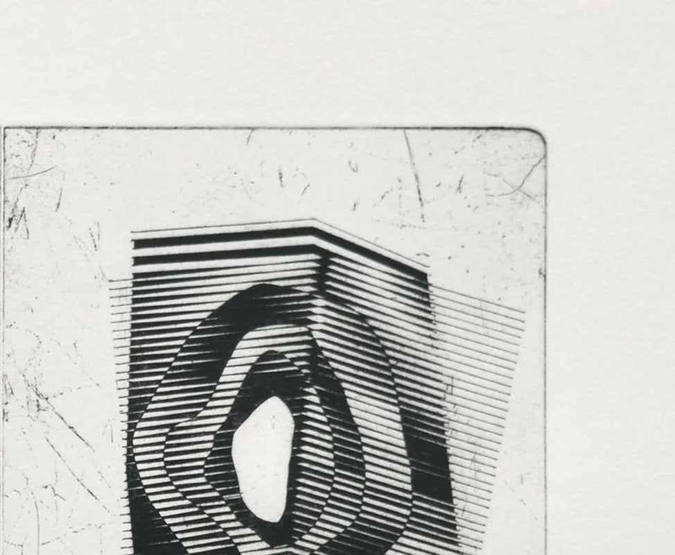 Detailansicht Radierung mit Aquatinta North Uist Sketchbook i von Rachel Duckhouse