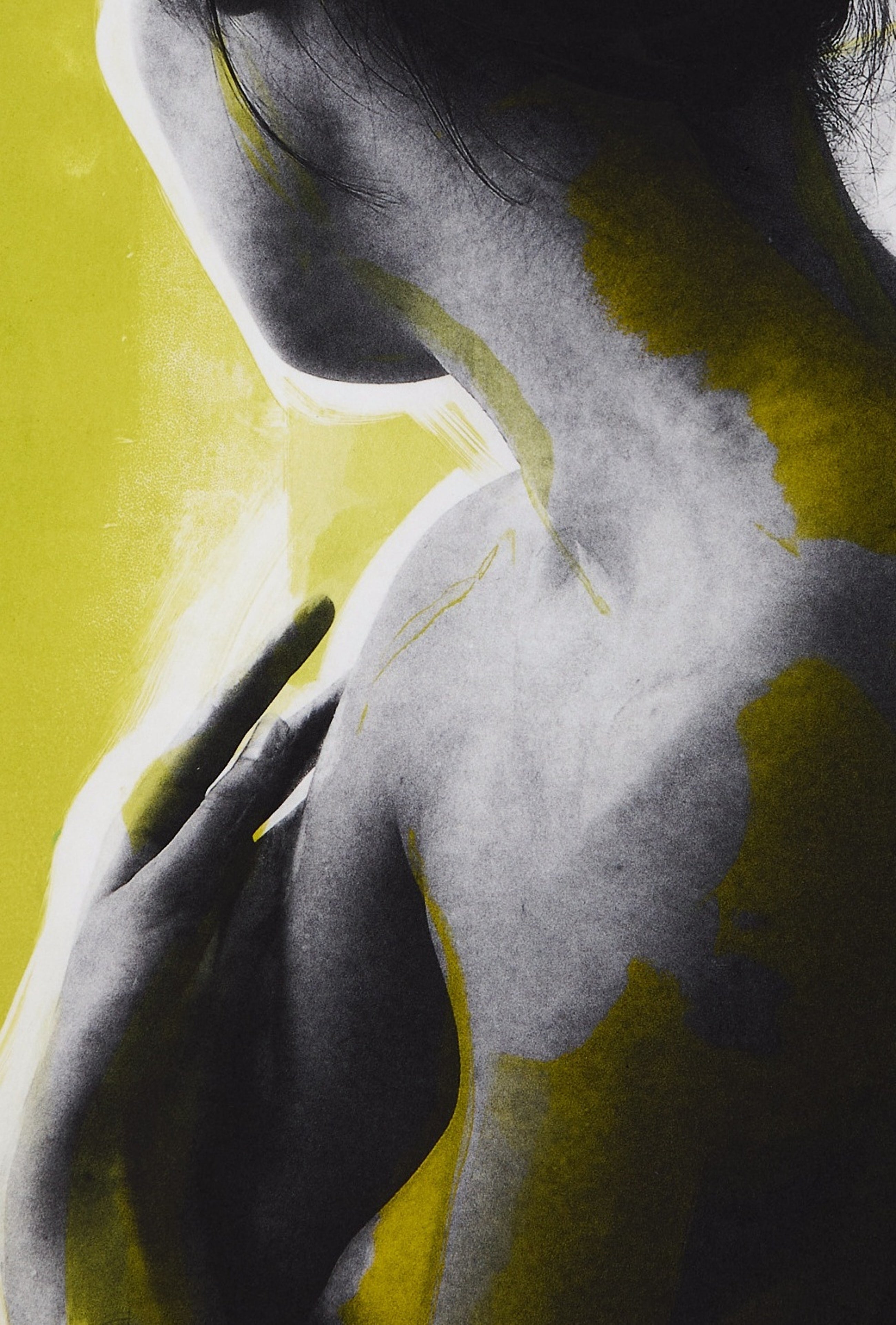 Detailausschnitt: Soften my Dreams with your Sigh No2 (2/25), Radierung von Clare Grossman