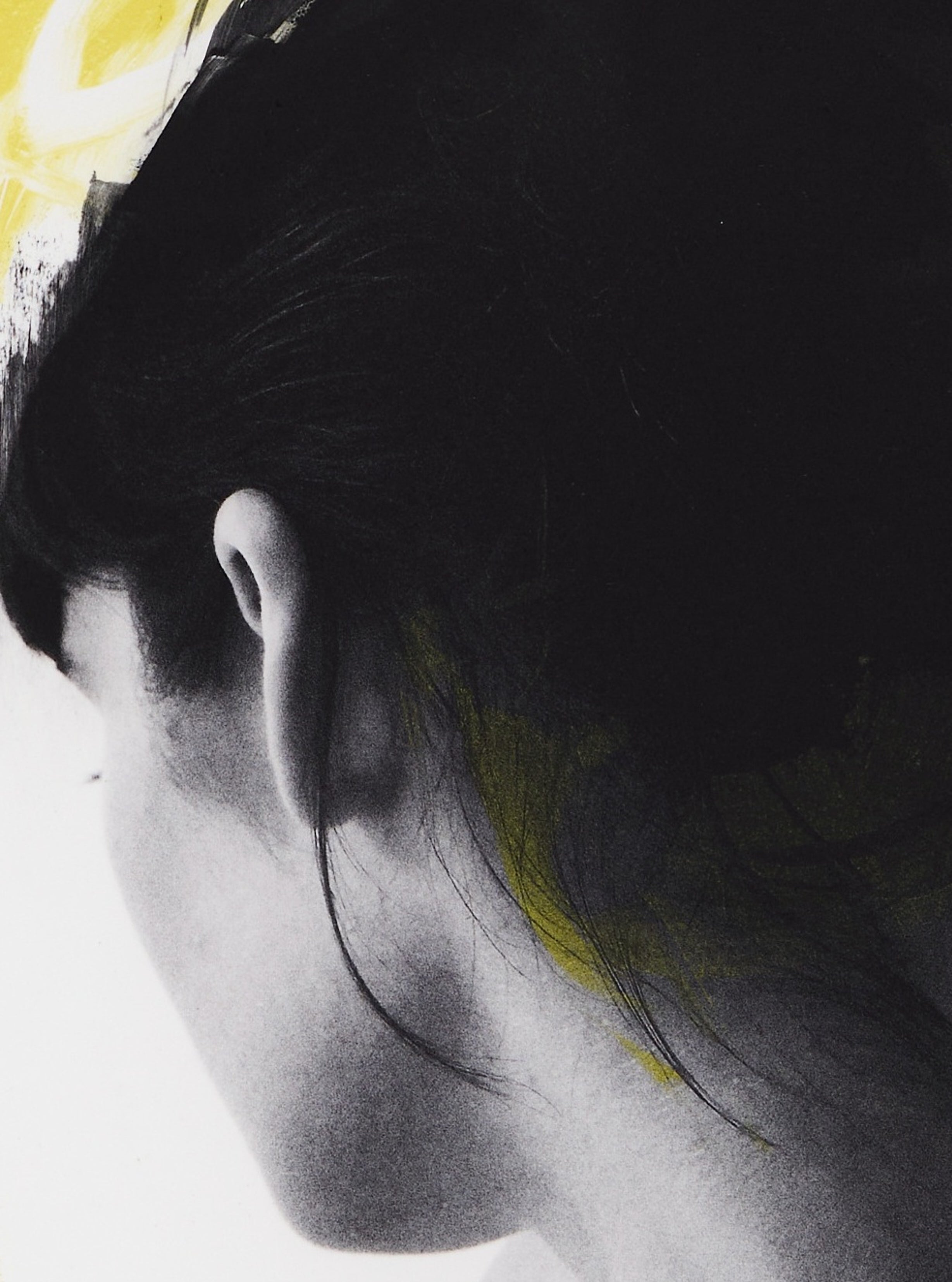 Detailausschnitt: Soften my Dreams with your Sigh No2 (3/25), Radierung von Clare Grossman