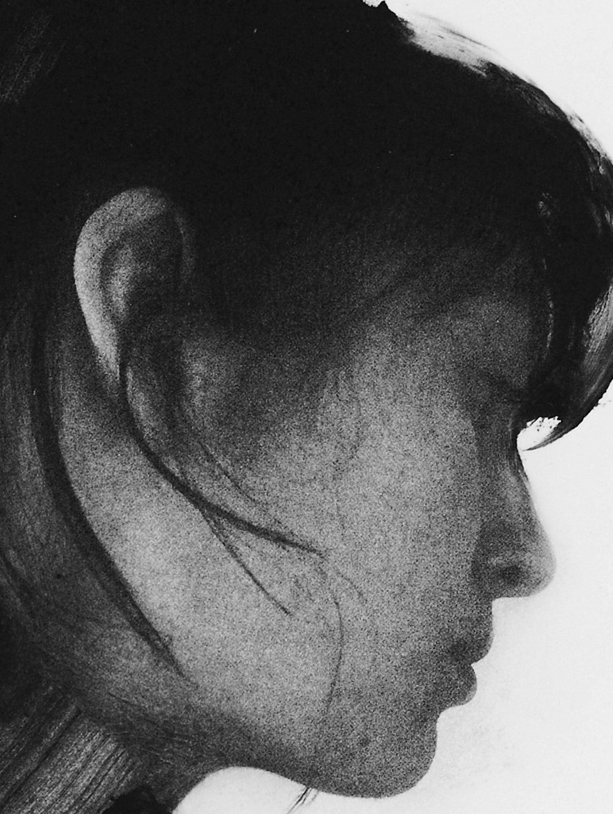 Detailausschnitt: Transcendence (2/25), Radierung von Clare Grossman
